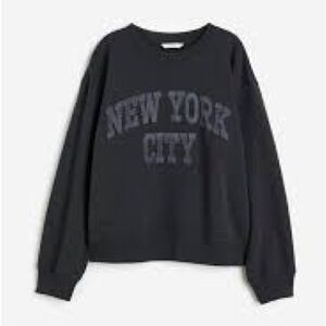 Black Graphic Sweatshirt